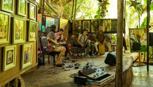 live music at mojigao eco resort goa