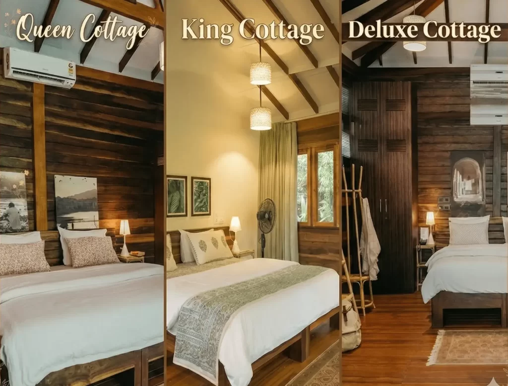 Mojigao Cottages includes Queen Cottages, King Cottages and Deluxe Cottages